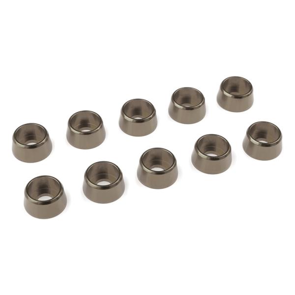 Podložka pre valc. hlavu M4/10mm hliník metalická (10)