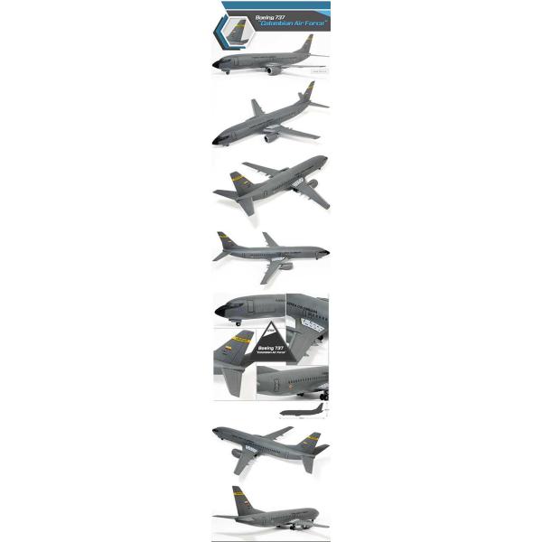 Model Kit letadlo 12639 - Boeing 737 "Kolumbijské letectvo" (1:144) (obrázek 3)