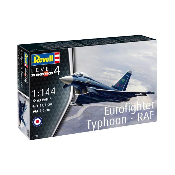 Plastic ModelKit letadlo 03796 - Eurofighter Typhoon - RAF (1:144)