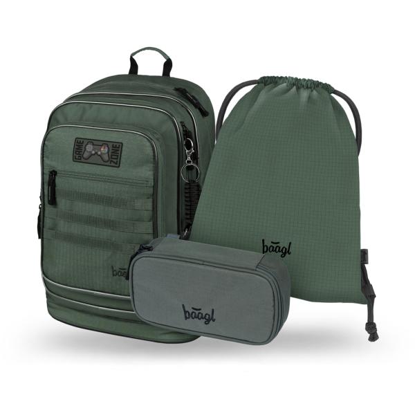 BAAGL SADA 3 Cubic Grove: batoh, peračník, vrecko