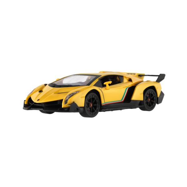 Auto RC Lamborghini plast 20cm 2,4GHz na diaľ.ovládanie so svetlom na batérie