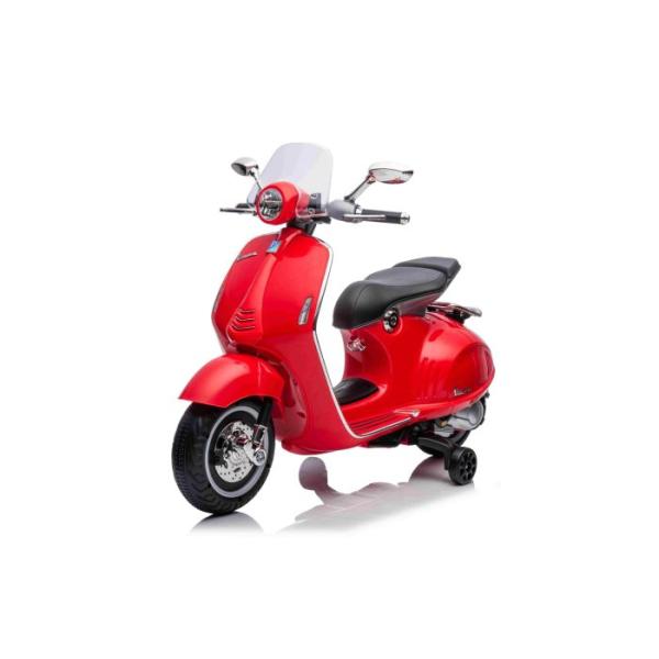 Elektrická motorka Vespa 946 i se zpětným chodem, červené, s pomocnými koly (obrázek 10)