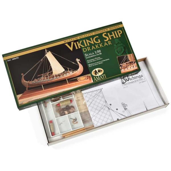 AMATI Oseberg vikingská loď 1:50 kit (obrázek 4)