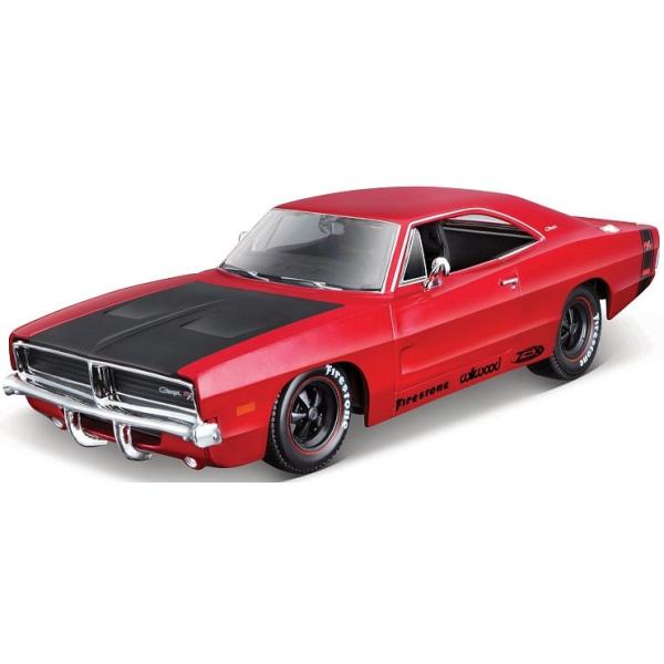 Maisto - 1969 Dodge Charger R/T, červený, Classic Muscle, 1:25