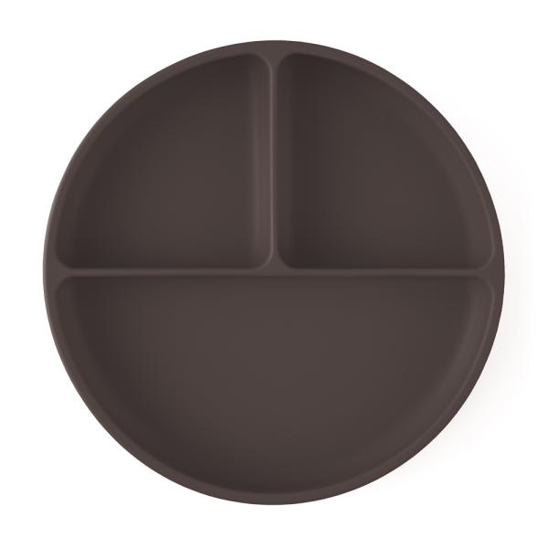 PETITE&MARS Talířek silikonový dělicí kulatý Take&Match Bitter Cocoa 6m+ (obrázek 3)