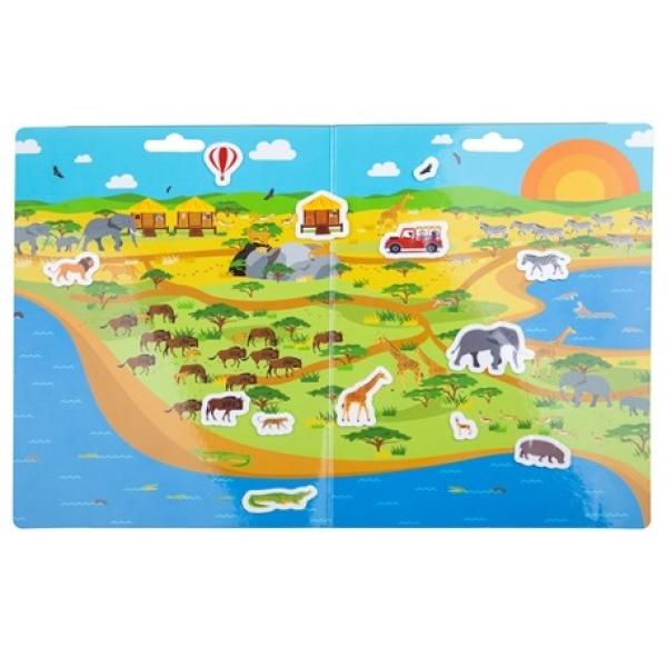 Bigjigs Toys Znovu použitelné samolepky safari