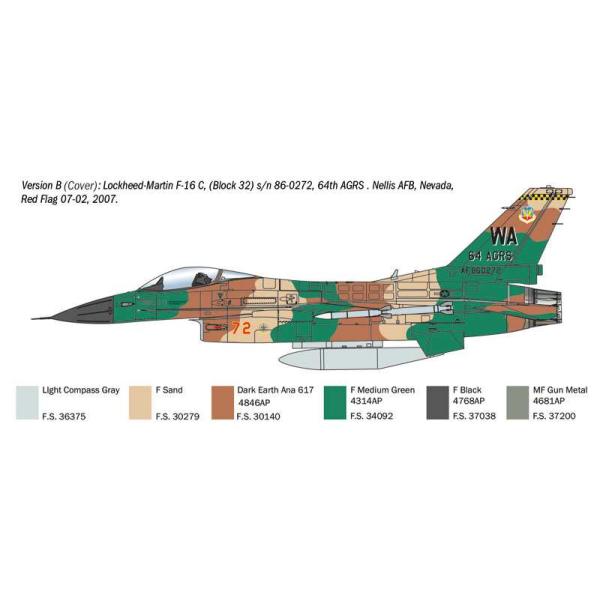 Model Kit War Thunder letadlo 35105 - F-16C Fighting Falcon (1:48) (obrázek 4)
