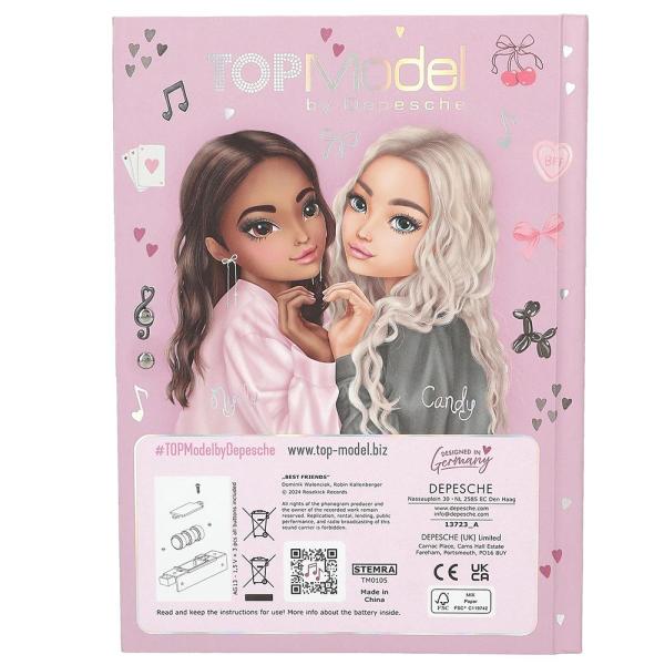 Top Model Diář s kódem a hudbou My BFF (obrázek 5)