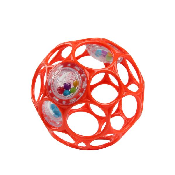 OBALL Hračka Oball RATTLE 10 cm oranžová