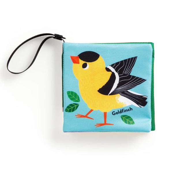 Mudpuppy Látková kniha na zavěšení na kočárek Ptáček