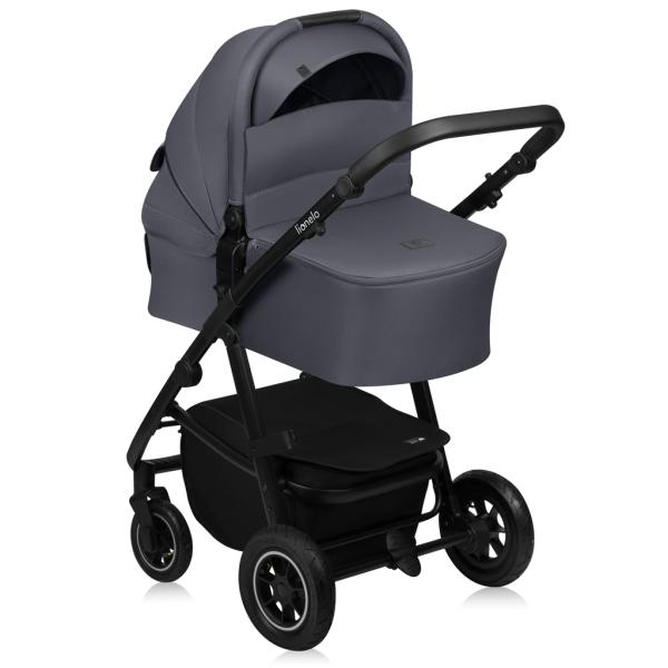 Lionelo Kočárek kombinovaný Amber Plus 3v1 Grey Graphite (obrázek 3)