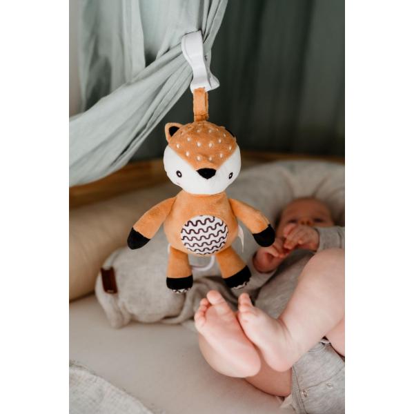 Srnka babyted chrastítko plyš 30cm závěs na postýlku/kočárek