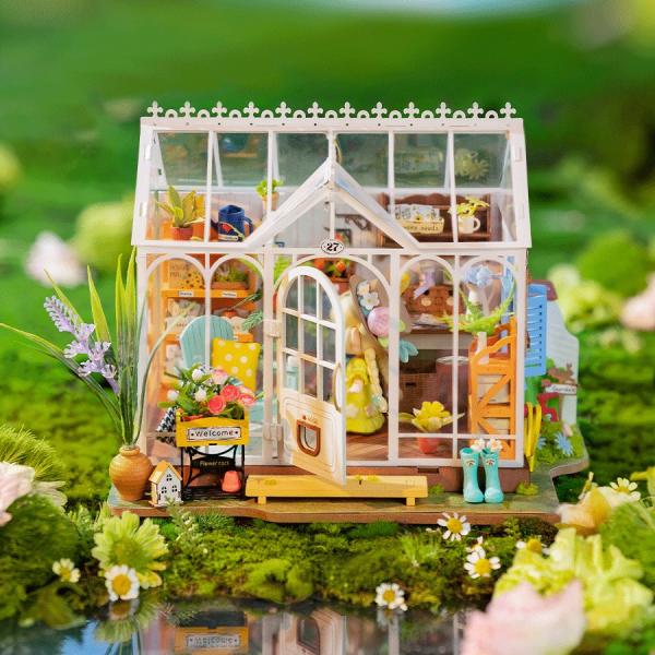 RoboTime 3D Dřevěné puzzle Vysněný zahradní dům (obrázek 5)