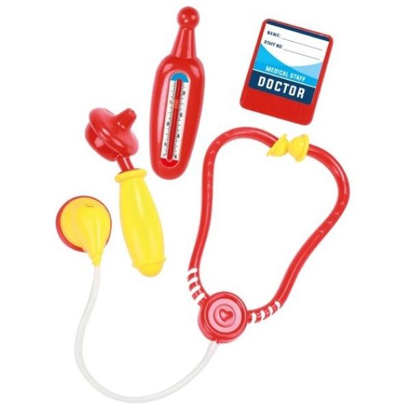 Sada doktor/lekár plast 5ks v látkovej taške 22x23x8cm