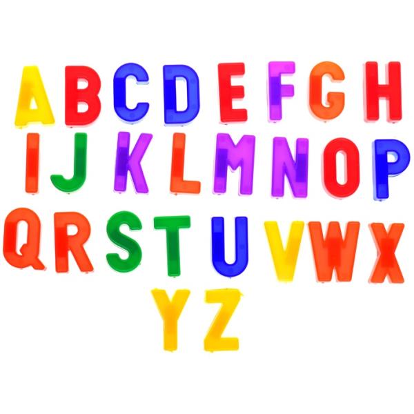 Magnety písmená 48ks v krabičke