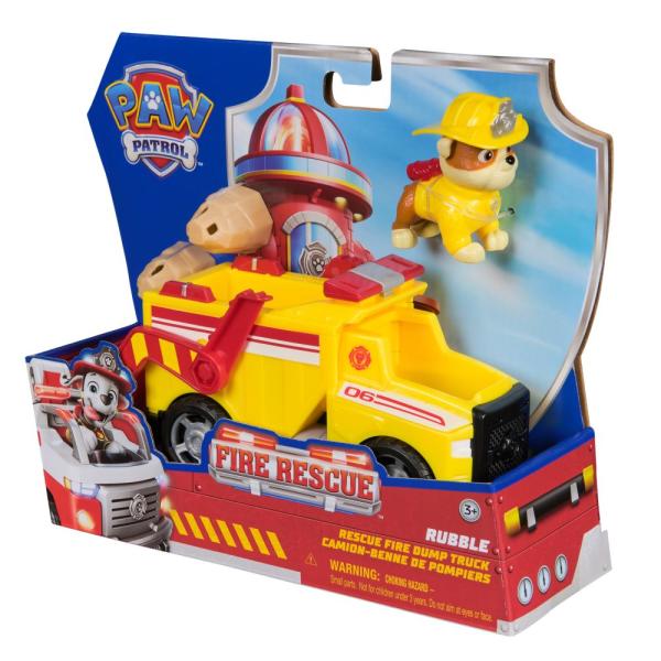 Paw Patrol Fire rescue vozidlo Rubble (obrázek 4)