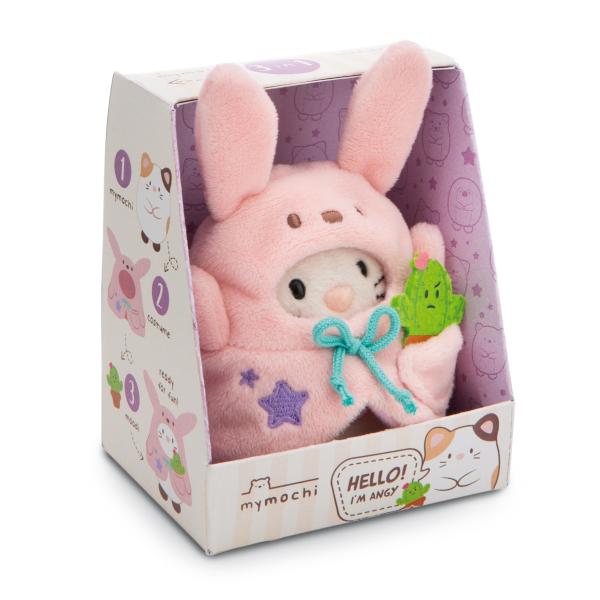 NICI plyš MyMochi Kočička Angy 8cm v kostýmu zajíčka a kaktusem, set dárkové balení (obrázek 8)