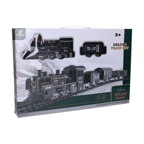 Vlak s kouřovými efekty set s dráhou 125×105 cm