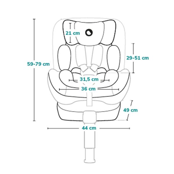 LIONELO Autosedačka Navy i-Size (40-150 cm) Black Pink (obrázek 11)