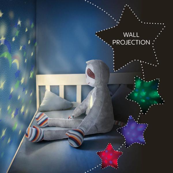 Plyšový dětský spáč s projektorem a melodiemi, Monkey (obrázek 11)