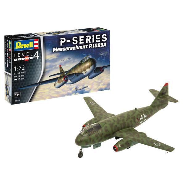 Plastic ModelKit letadlo 03774 – Messerschmitt P.1099A – P-Series (1:72)