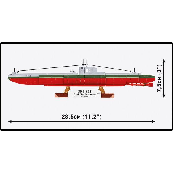 Cobi 4856 II WW Polská ponorka ORP Sep, 1:300, 190k (obrázek 7)