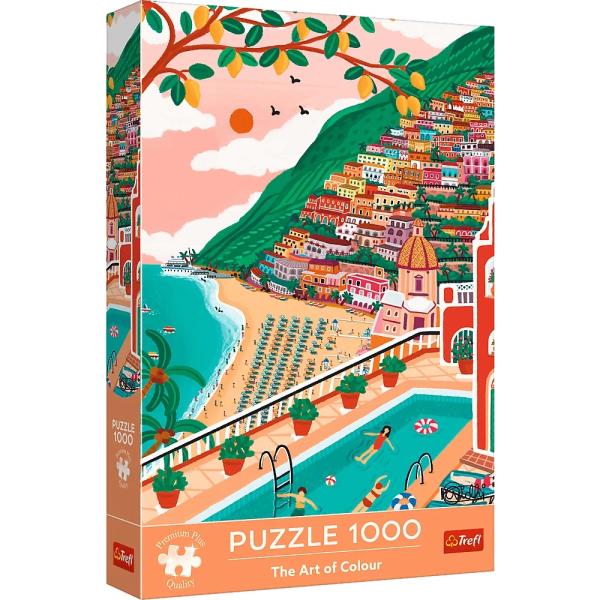 Trefl Puzzle Umění barev 1000 Positano, Itálie