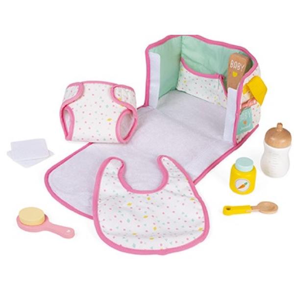 Janod Přebalovací taška s příslušenstvím pro panenky