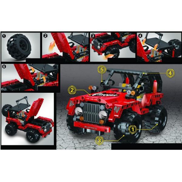 Stavebnice auto terénní RC na dálkové ovládání 23 cm (obrázek 3)