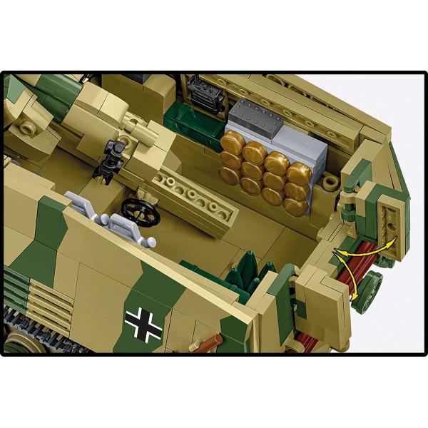 Cobi 2663 Druhá světová válka Panzerhaubitze HUMMEL, 1:28, 1118 k, 2 f (obrázek 7)
