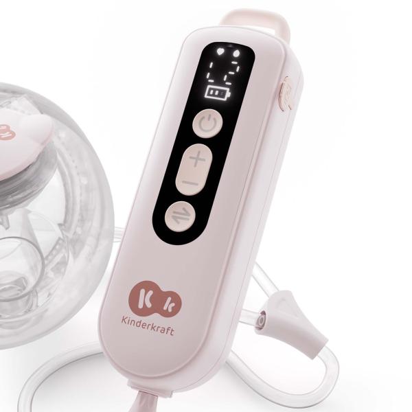 KINDERKRAFT Odsávačka mateřského mléka Double Hands-free Gentle Flow Pink (obrázek 5)