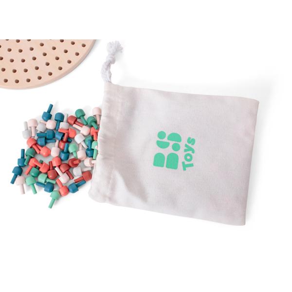 BS Toys Mozaika s dřevěnými kolíčky