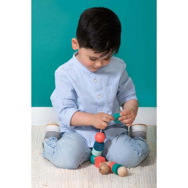 BS Toys Převlékání korálků – motorická hra