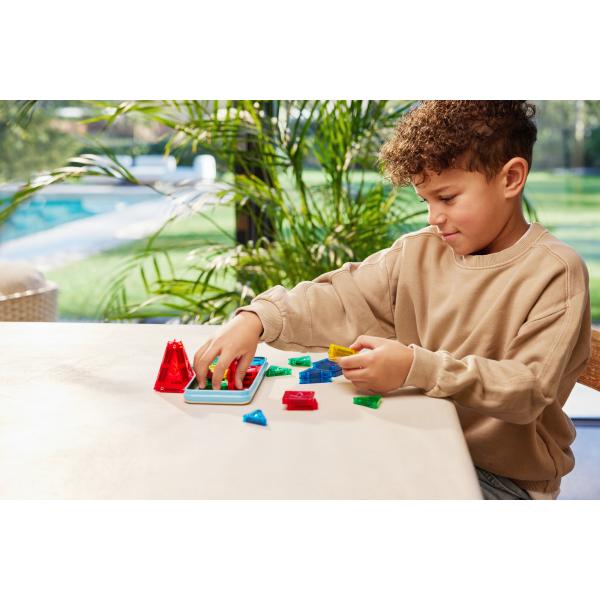 Cleverclixx Magnetická stavebnice Mini Tiles Pack Intense – 28 ks (obrázek 11)