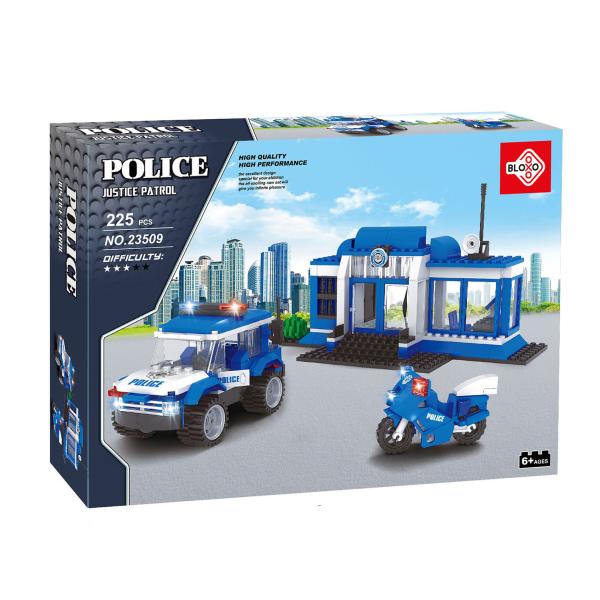 Kompatibilná stavebnica BLOXO polícia stanica 194 ks