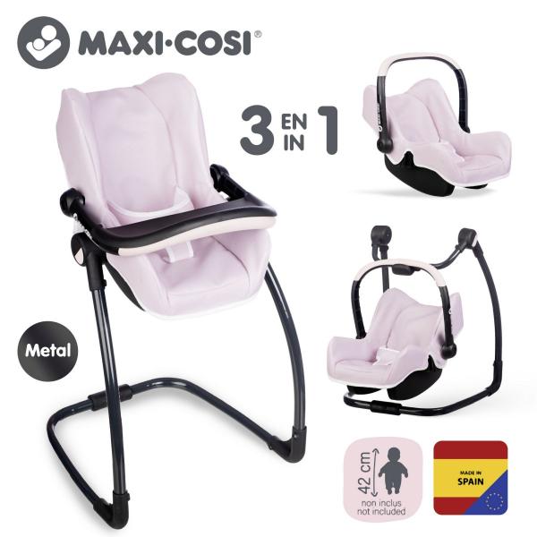 3-In-1 Autositz Und Stuhl Mc&Q FüR Puppen Hellrosa-image