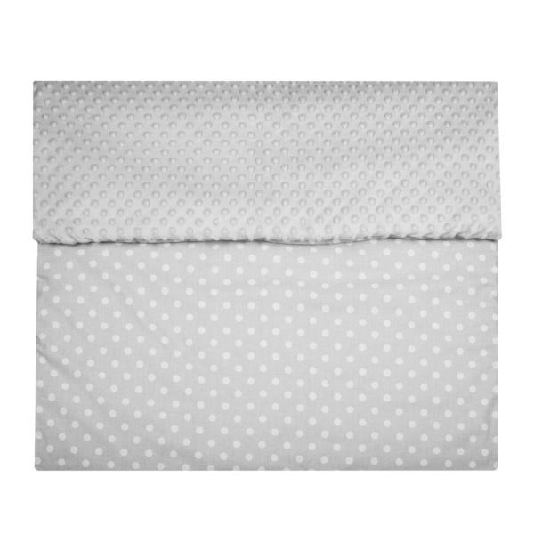 Dětská deka z Minky s výplní New Baby šedá 80×102 cm