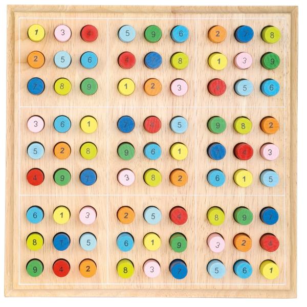 Small Foot Dřevěné sudoku barevné válečky (obrázek 5)