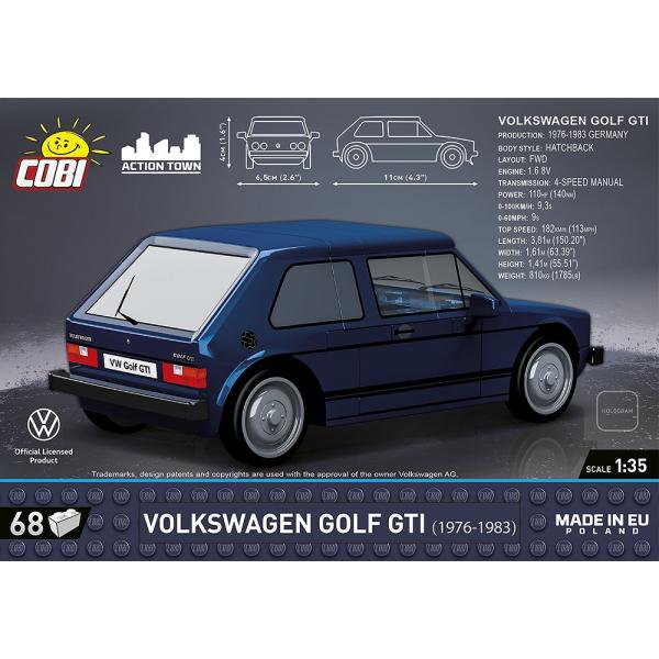 Cobi Volkswagen Golf GTI 1976, 1:35, 68 k