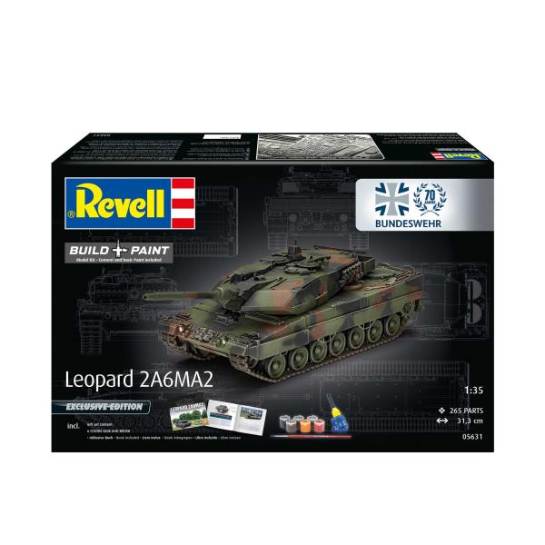 Gift-Set tank 05631 - 70 Years Bundeswehr: Leopard 2 A6A2 (Exkluzivní edice) (1:35) (obrázek 11)