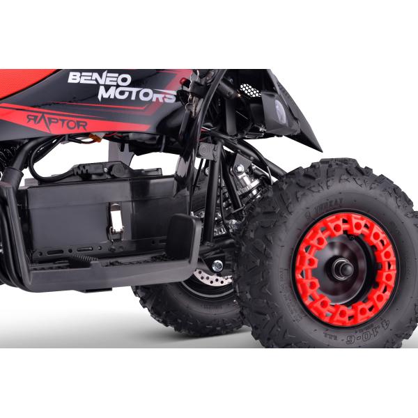 Elektrická čtyřkolka pro děti Beneo Motors Raptor červená - 800W (obrázek 3)