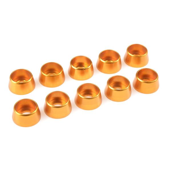 Rondella per cilindro. testa M5 / 12mm alluminio oro (10)