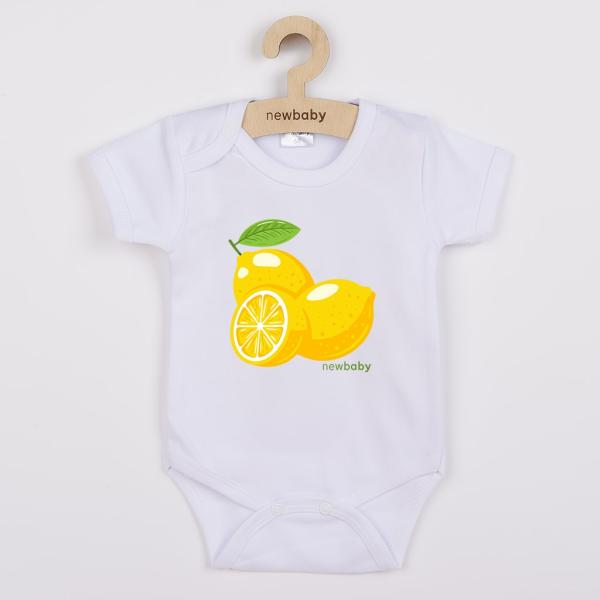 Body infantil con estampado New Baby Lemon - manga corta 80 (9-12m)