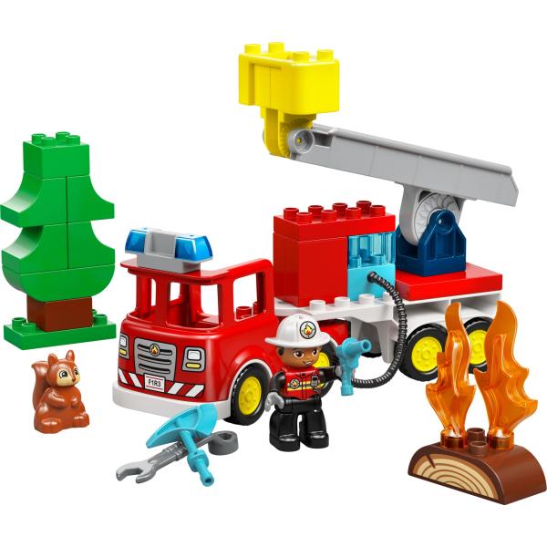 LEGO® DUPLO® 10473 Hasičské auto s hadicí a hasičem