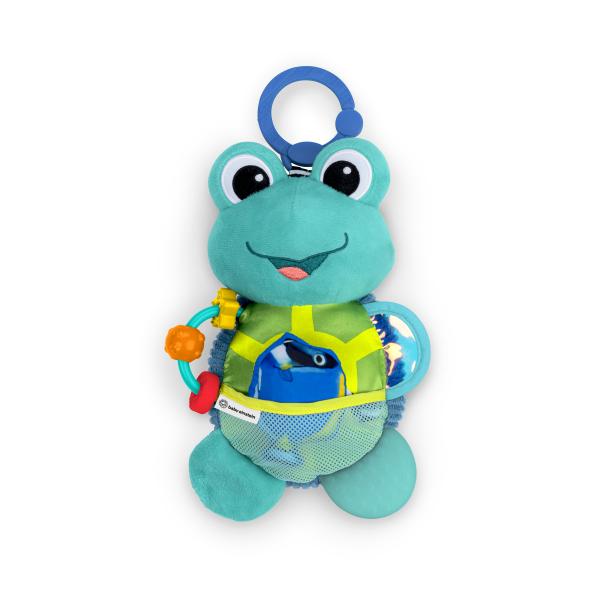 BABY EINSTEIN Hračka aktivní na C kroužku želva Neptune's Sensory Sidekick™ 0m+