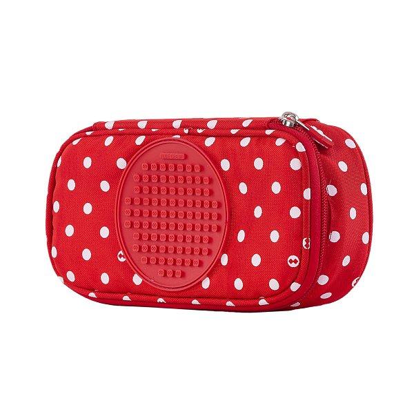 PIXIE CREW studentský peračník červená látka s bielymi bodkami (obrázek 4)