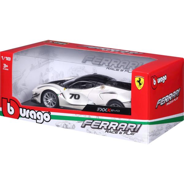 Bburago 1:18 Ferrari TOP FXX-K EVO Nr.70 (white/black)