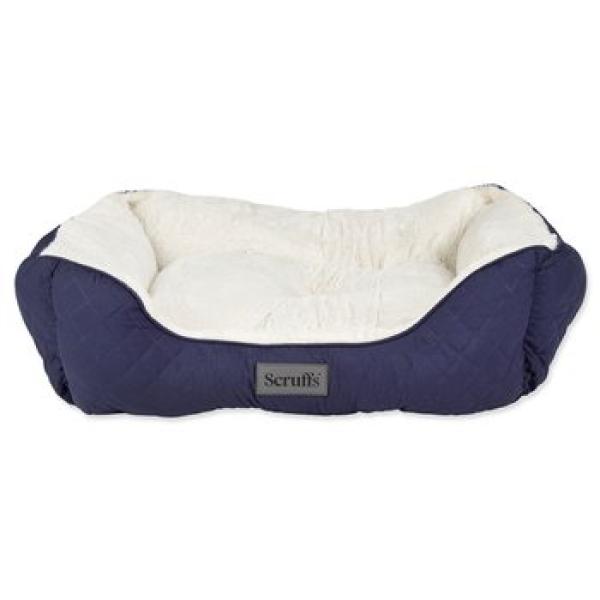 Pelíšek Scruffs Wilton Box Bed modrý L 75x60cm
