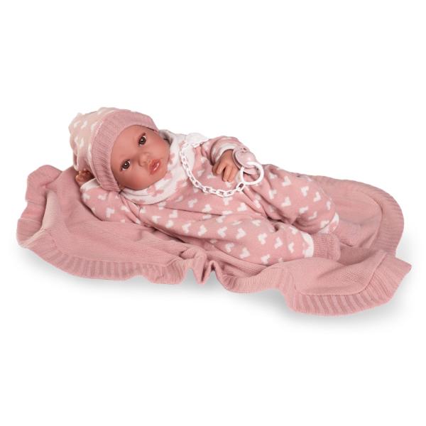 Antonio Juan 50418 ERIKA - realistická panenka miminko s celovinylovým tělem - 42 cm (obrázek 3)