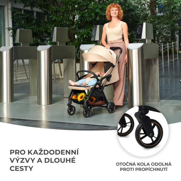 KINDERKRAFT Kočárek sportovní Apino Raven black (obrázek 6)